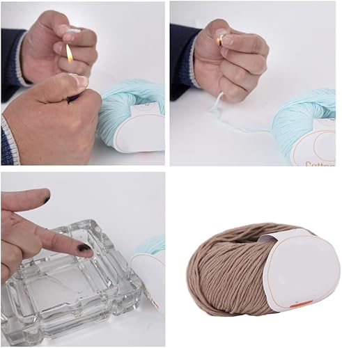 Lot de 2 pelotes de fil de coton de 50 g - Pour crochet et tricot - Fil de laine à tricoter à la main - Pour bricolage, artisanat, écharpes, chapeaux, décoration de vêtements - Bleu roi A - Nail Gallerys