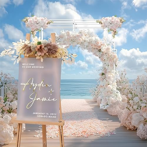 Panneau De Mariage Personnalisé En Acrylique Givré, Panneau De Bienvenue Personnalisé, Panneau De Bienvenue En Acrylique Imprimé En 3D - Nail Gallerys