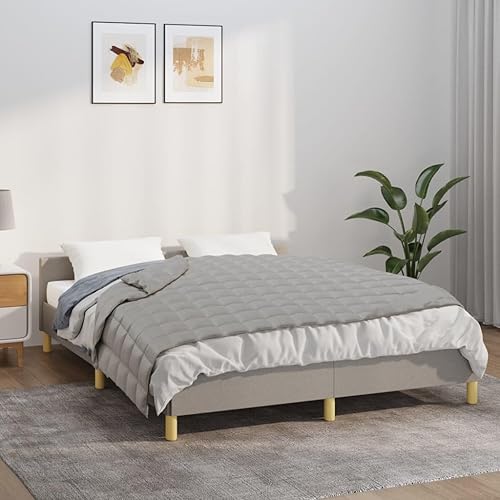 Revera Couverture pondérée grise 120 x 180 cm 5 kg tissu - Nail Gallerys