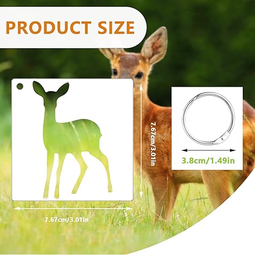 OOTSR Lot de 64 pochoirs de Noël pour peinture, arbre de Noël, flocon de neige, animal pour travaux manuels, pochoirs réutilisables en plastique pour bois, papier, cartes, décoration à faire soi-même - Nail Gallerys