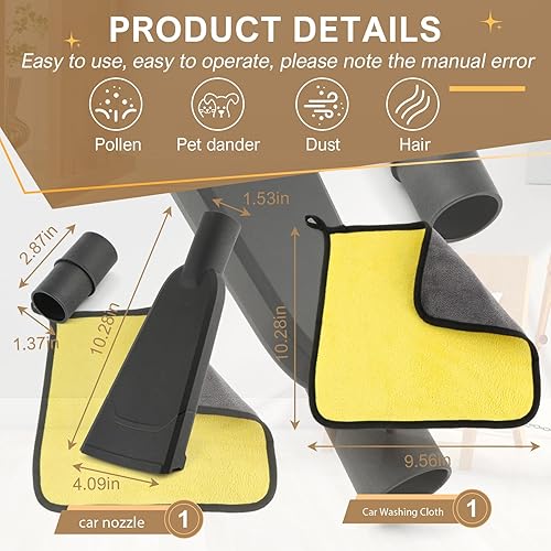 pour kärcher autodüse ersatz-zubehör Compatible avec les aspirateurs eau/poussière WD et KWD Référence : 2.863-316.0+serviette de voiture - Nail Gallerys