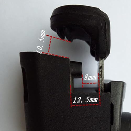 Fowecry 2 Pièces Poignée Amovible Pièce D'Électroménager de Cuisine Poignée de Casserole Amovible Noire - Nail Gallerys