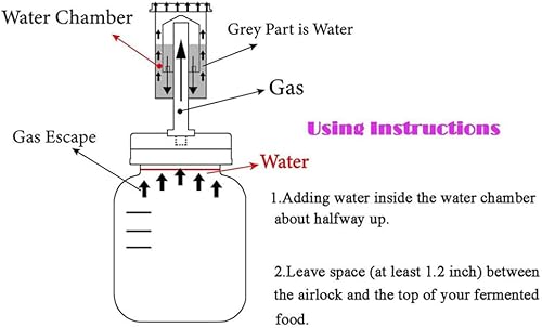 Kit de bocaux de fermentation - 8 couleurs - Pour la fabrication de choucroute, kimchi, cornichons, aliments probiotiques fermentés, etc - Nail Gallerys