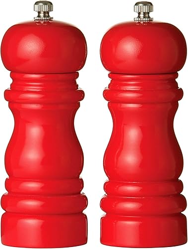 Premier Housewares 14.2 cm Salt and Pepper Mill Set, Hi Gloss Black - Nail Gallerys
