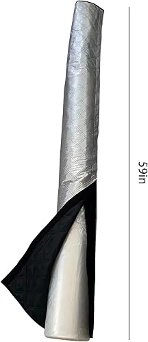 Protection pour Tuyau Climatiseur Portables, 59 x 21 Pouces Housse Tuyau Climatiseur Portable isolée, Protection Anti-Poussière pour Tuyau Climatisation Mobile 5' et 6' Diamètre - Nail Gallerys