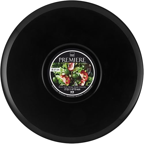 H&h set 6 insalatiere in vetro premiere nero cm27 - Nail Gallerys