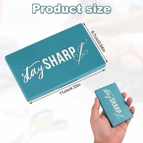 Gosknor Étui à Aiguilles Magnétique, Étui de Rangement Portable Aiguilles Coudre Boîte de Support Rectangulaire pour Épingles à Tricoter Magnétiques pour Organisateur Petits Objets Métalliques (Bleu) - Nail Gallerys