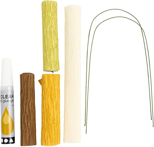 Creativ Company Mini Craft Sets Crepe Paper Flowers Magnolia Branch - for Crafting Beautiful Crepe Flowers - Nail Gallerys