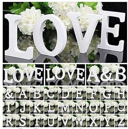 YUNA Grande lettre O en bois de style rétro, parfaite pour loisirs créatif, décoration de mariage, magasin, café, H 8 cm, blanc - Nail Gallerys