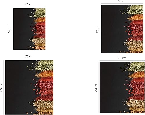 OEDIM 65 x 75 cm Vinyle pour lave-vaisselle Imitation huile épices | Différentes dimensions résistantes et faciles à appliquer | Autocollant décoratif de conception professionnelle, couleurs - Nail Gallerys