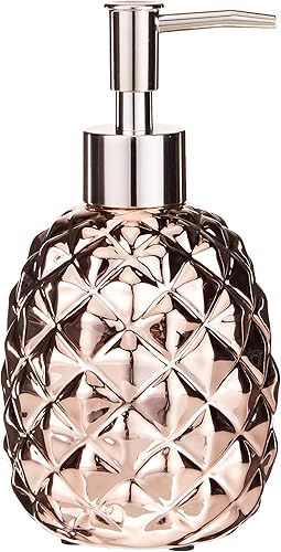 axentia Cooper Distributeur de Savon, céramique, cuivre, ca. 9 x 17 cm - Nail Gallerys