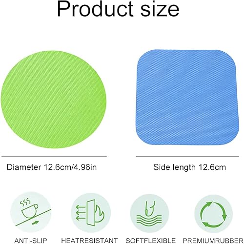 LYITZW Lot de 4 pinces en caoutchouc pour ouvre-bocaux multifonctions pour ouvre-bocal isolation thermique ouvre-bouteille pour les mains faibles - Nail Gallerys