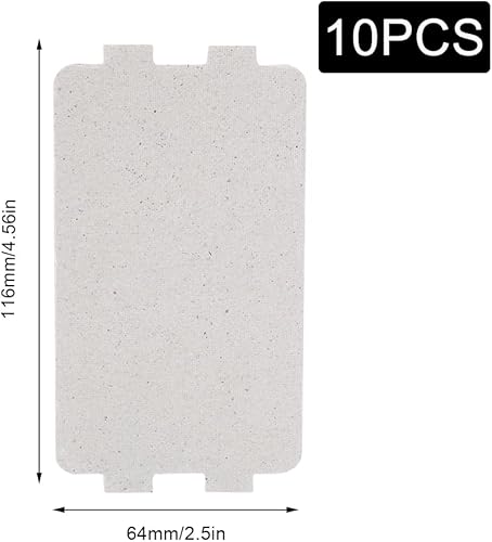 RtottiM 10 Pièces Mica Plaques Feuille 11.6 x 6.4 cm Mica Pièces de Rechange Plaque de Réparation pour Four à Micro-Ondes Plaque Mica Micro Ondes Universelle - Nail Gallerys