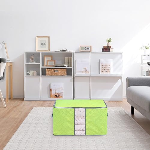 Yosoo 3Pcs de rangement Sac en charbon bambou avec Zipper, grand Durable peut pliable pour vêtements couette Coussin Couverture,Gris - Nail Gallerys