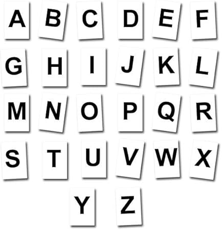 LETTRE A MAGNÉTIQUE NOIRE SUR FOND BLANC 15CM DE HAUTEUR DU CARACTÈRE - Nail Gallerys