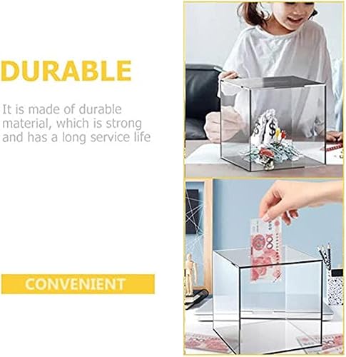 Renywosi Tirelire Transparente,Pot d'argent Impossible à Ouvrir | Grandes tirelires pour Adultes Pot Enfants Tirelire Moderne - Nail Gallerys
