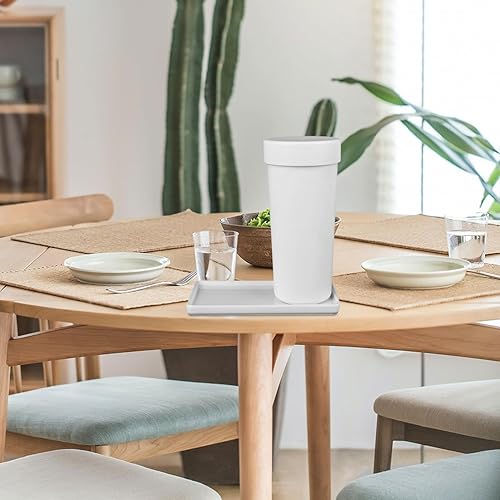 TOPBATHY plateau de rangement pour salle de bain en porcelaine 22,7 x 9,4 x 1,5 cm Blanc - Nail Gallerys