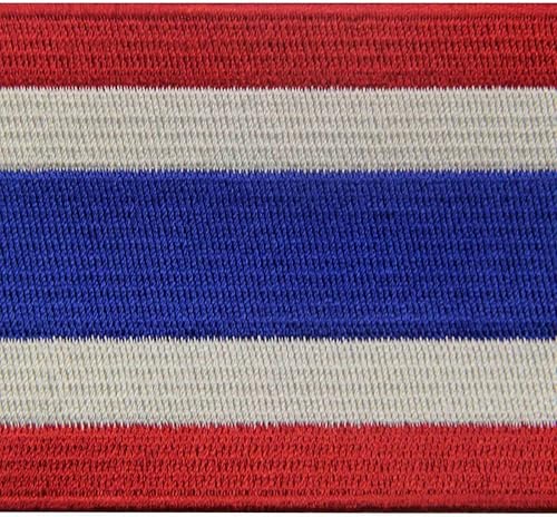 Drapeau de Thaïlande Brodé à Repasser ou à Coudre Thaïlandais Patch - Nail Gallerys