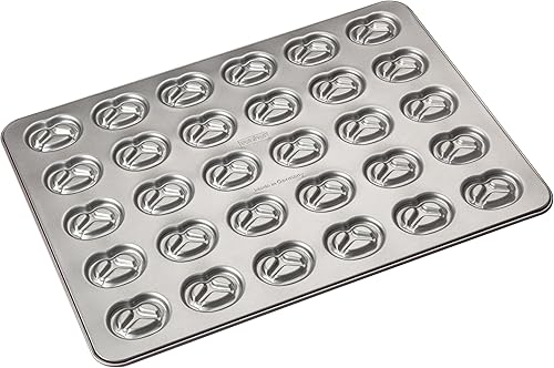 Zenker 7476 Plaque de 15 snacks, plaque de 15 carrés, moule pour 15 mini gâteaux carrés, moule à gâteau, Acier inoxydable, Rose, 38,5 x 26 x 5 cm - Nail Gallerys