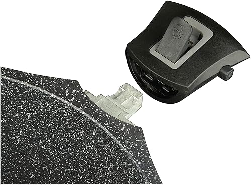 GSW 167840 Easy Click Faitout 20 cm Aluminium Plastique Verre Silicone Noir - Nail Gallerys