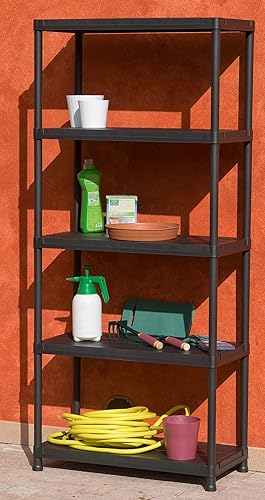 Toomax Z133T041 5 Etagères Universal 84 Polypropylène Noir - Nail Gallerys