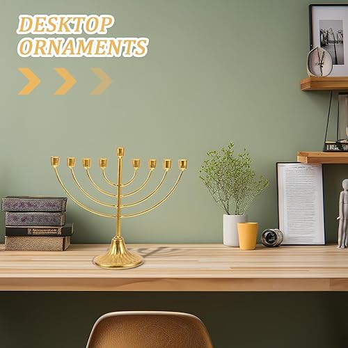 Amosfun Bougeoir De Hanoukka 9 Branches Arbre De Vie De Hanoukka Juive Vintage Chandelier De Jérusalem Ornement De Pièce Maîtresse pour Décoration De Fête De - Nail Gallerys