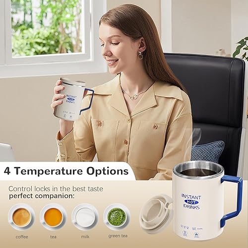 Bouilloire Électrique Pliable 0,7 L - Portable pour Camping avec Affichage Température en Temps Réel, Voyage, Silicone Auto-Stop - Nail Gallerys