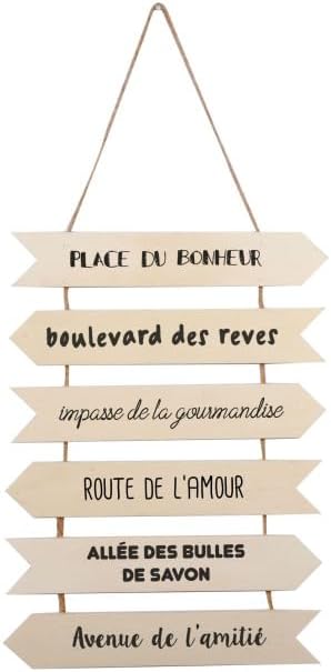 Paris Prix Panneau à Décorer 6 Flèches 40cm Naturel - Nail Gallerys