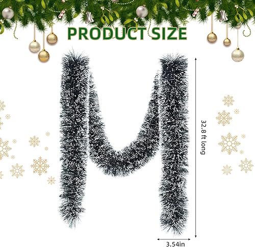 Decoration Noel,10M Guirlande Sapin Artificiel,Guirlande Noel Sapin,Guirlande Escalier Noel,Guirlande Verte,Guirlande De Noel,Guirlande De Sapin,Noel Et Festivals,pour Escalier Et Interieur Exterieur - Nail Gallerys