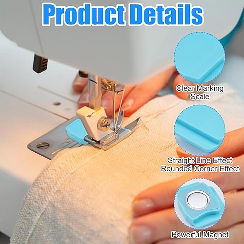 3 Pièces Guides de Couture Magnétiques, Guide de Couture Polygonale Multifonction, Guide de Couture Magnétique pour Machine à Coudre, Couture Magnétiques Polygonaux, Accessoires pour Machine à Coudre - Nail Gallerys