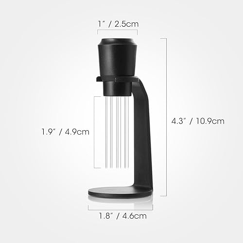 Aieve Outil WDT, outil de distribution de café avec aiguilles en acier inoxydable de 0,4 mm, agitateur WDT pour résoudre le café agglomérant les geeks expresso - Nail Gallerys