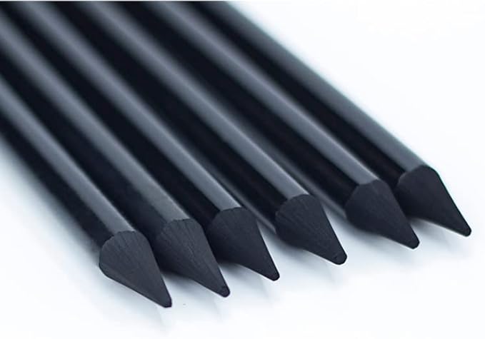 OhMill Crayons Fusain pour Croquis Crayons à Charbon sans Bois Fusain Doux pour Dessiner au Charbon et Esquisse Professionnelle Débutants Peintres Noir 10 Pcs - Nail Gallerys