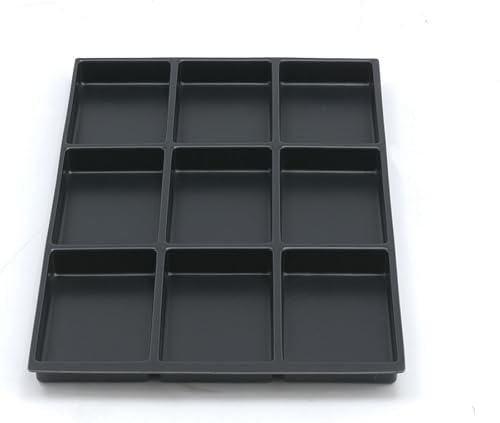 Bisley MultiDrawer 9 Compartiments pour Tous Les tiroirs A4, Métal, Plastique 800, 36,5 x 23,7 x 2,7 cm - Nail Gallerys