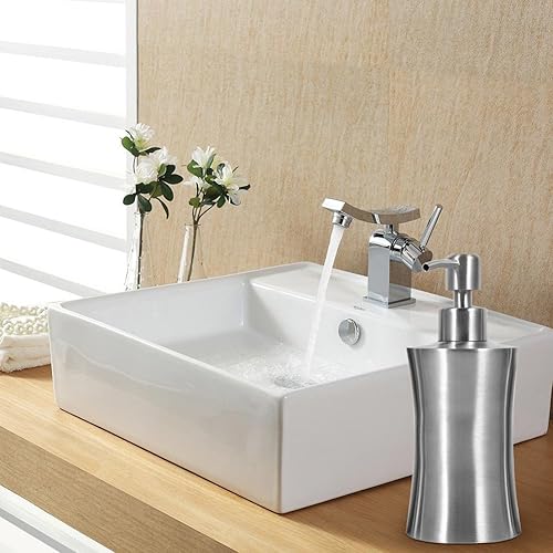 Distributeur de Savon en Acier Incroyable Brossé Pompe de Douche pour Cuisine Salle de Bain (Taille : 400ml) - Nail Gallerys