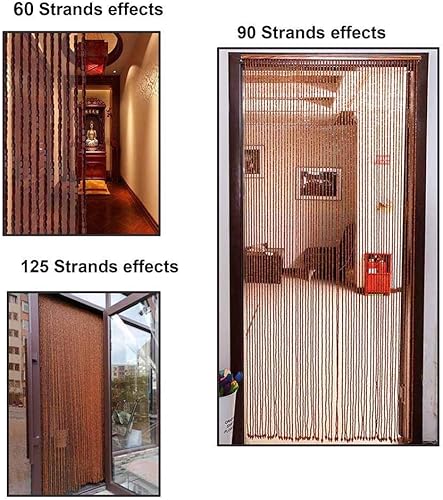 Rideau À Perles en Bois Naturel, Rideau Porte Petit Perles,Rideaux Séparation Décoration Chambre Maison, Porte intérieure, Vintage, Facile à Installer - Nail Gallerys