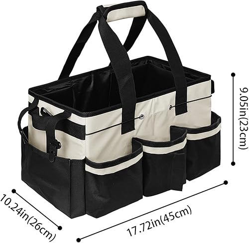 predolo Organisateur de Nettoyage, Conteneur de Rangement Multi-poches avec Poignée, Sac de Nettoyage - Nail Gallerys