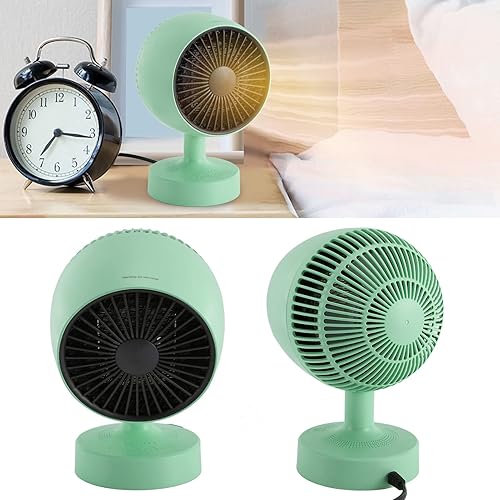 Mini Radiateur, Chauffage Portatif à Usage Froid et Chaud 500 W 100-240 V, avec Angle Réglable, pour Bureau à Domicile, Chambre à Coucher, Usage Intérieur, Bureau (WHITE) - Nail Gallerys