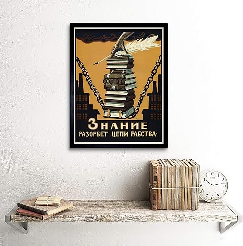 Wee Blue Coo Political Knowledge Break Chains Slavery Soviet Union Wall Art Print Mur Décor 30 x 41 cm - Nail Gallerys