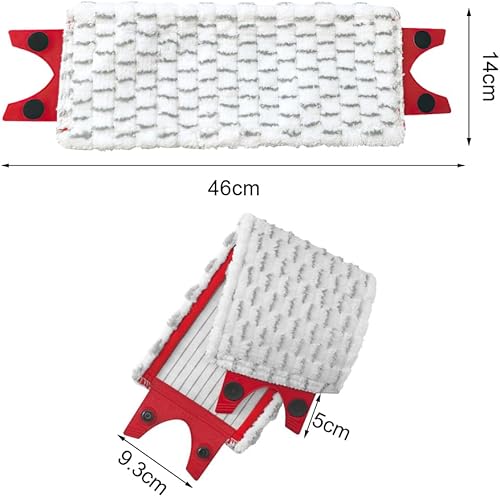 PLCatis Serpillere Vileda Recharge Lot de 2 Lavette Vileda 2en1 Balai Serpillere Tissu Microfibre pour Absorption Supérieure Doux pour les Sols pour un Nettoyage Sans Effort - Nail Gallerys