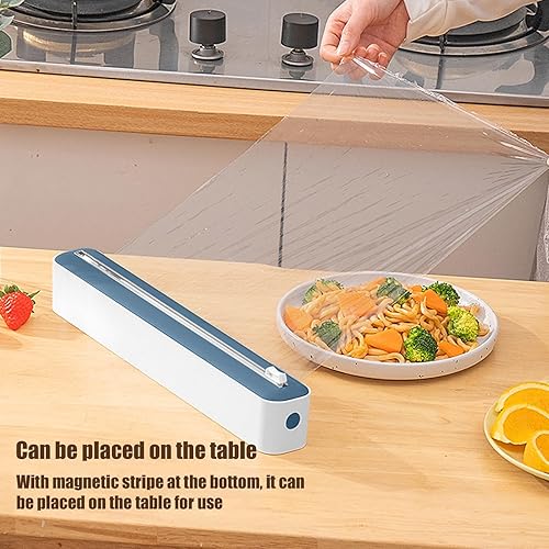 Générique Distributeur Papier Aluminium Et Film, Distributeur D'organisateur Pour Emballage En Aluminium, Support D'emballage Alimentaire 2 En 1, Organisateur De Rangement Pour Papier D'aluminium - Nail Gallerys