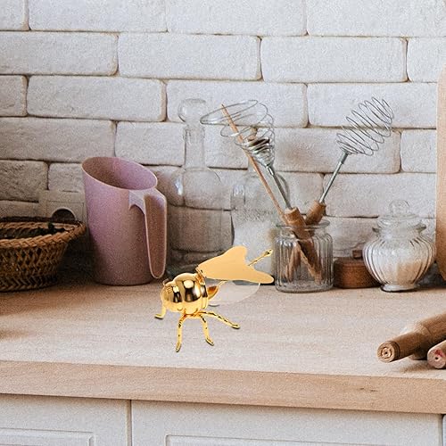 Luxshiny Pot De Miel En Forme D'abeille Pot De Miel En Verre Distributeur De Sirop Pot À Condiments En Cristal Pot À Huile Épices Porte-Sucre Bol Jolie Statue D'abeille Pour La - Nail Gallerys