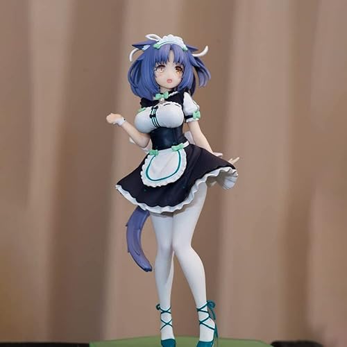 NEKOPARA Figurines Chocolat/Vanille/Érable/Cannelle/Azuki/Noix de coco Belles figurines d'anime Décoration de collection (14 cm, version Azuki_Swim) - Nail Gallerys