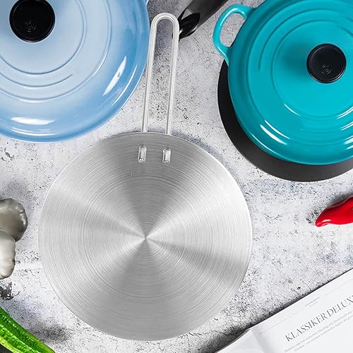 Diffuseur de Chaleur, Diffuseur de Chaleur en Acier Inoxydable Plaque D'induction Adaptateur Convertisseur Gaz Plaque de Cuisson électrique (20 Cm 22 Cm 24 Cm) (20cm) - Nail Gallerys