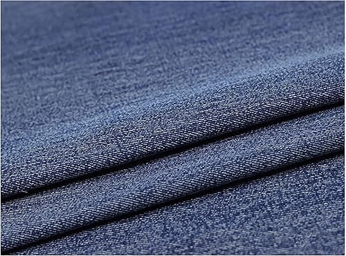 MUYUNXI 100% Coton Tissu Jean Au Mètre pour Coudre Vêtements Jeans Coussins Chemise Tablier 150 Cm De Large Vendu Au Mètre(Color:Bleu foncé) - Nail Gallerys
