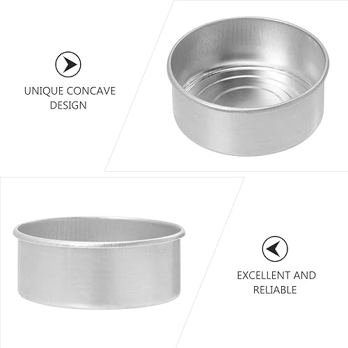 Angoily 100 Pièces Base De Bougie Boîtes De Cire De Bougie Vides Contenants De Bougies Chauffe-Plat Contenant De Bougie Vide Appliques Aluminium Étain Boite à Lumière - Nail Gallerys