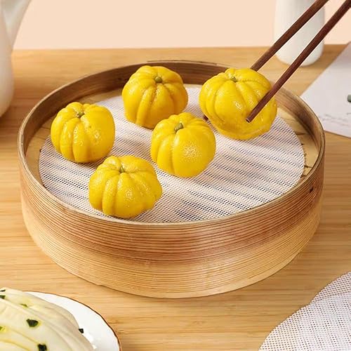 Heting-YQ Lot de 6 Tapis de Cuisson Vapeur Réutilisables Casserole Cuit Vapeur Pad en Silicone Silicone Steamer Mat Pad pour Boulettes Légumes Dim Sum - Nail Gallerys