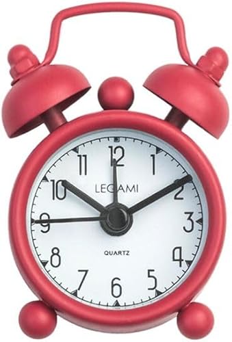 LEGAMI Mini Réveil Analogique avec Alarme Rouge - Nail Gallerys