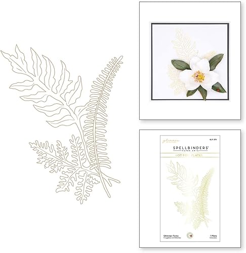 Spellbinders Fougères scintillantes, métal, ONE - Nail Gallerys