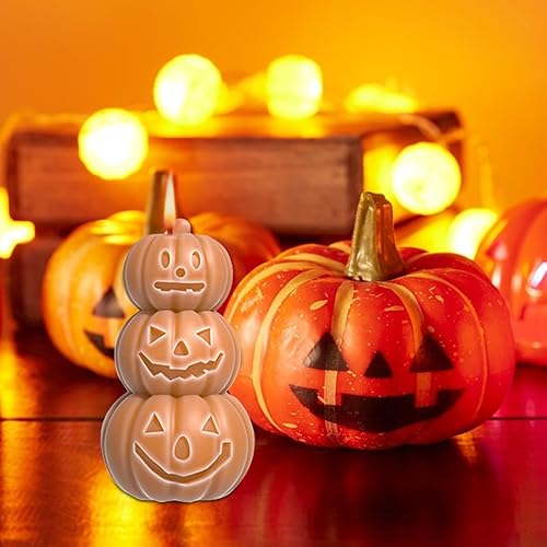 Moules à Bougies d'halloween | Moules en Silicone Flexibles qualité Alimentaire, Moule à Bougie, Bricolage,Moule à Citrouille, Accessoires d'halloween réutilisables pour Bougies, - Nail Gallerys