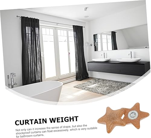 Gatuida 6Paires Poids pour Rideaux Poids De Draperie Dorés Accessoires De Fenêtre pour Stabiliser Vos Rideaux Et Nappes - Nail Gallerys